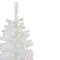 4ft. Pre-Lit White Slim Tinsel Artificial Christmas Tree, Clear Lights